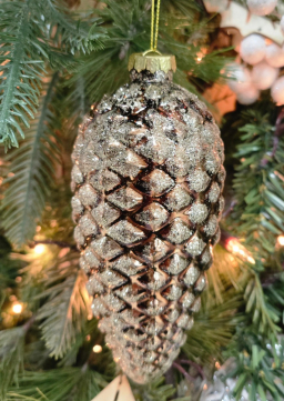 Sparkling Pinecone 3in