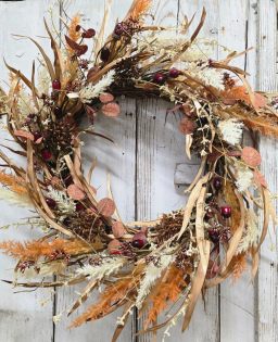 Autumn Flower 24in Wreath