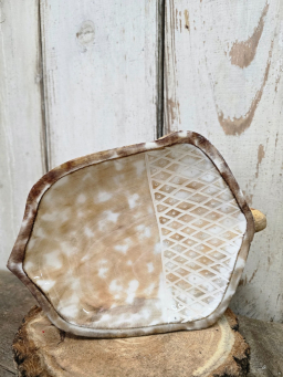 Enamel Acorn Tray 8x10in