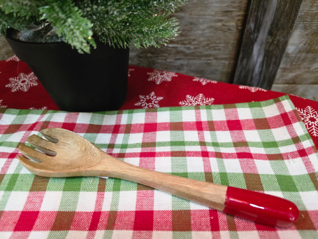 Red Enamel Spork 8in