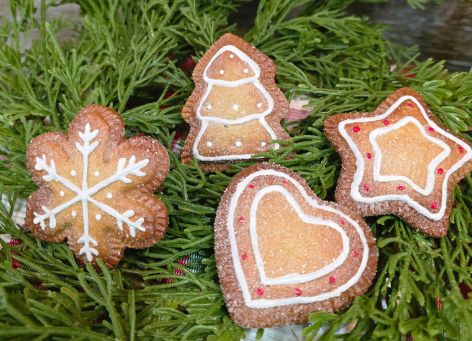 Sugared Gingerbread Cookies 11x3x1in