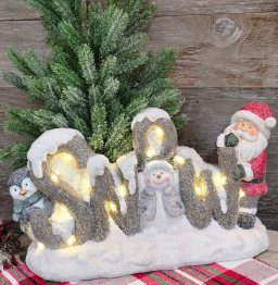 LED Snow Friends 14.5x5x8in