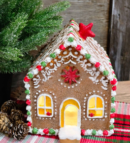 LED Gingerbread Palace