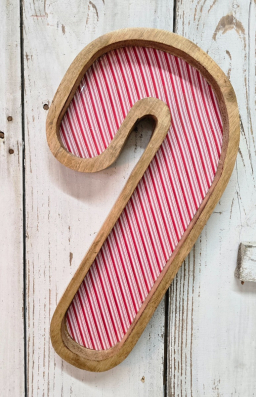 Candy Cane Tray 15.5x9x1in