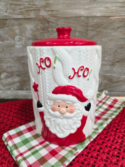 Santa Canister  6x6x9in