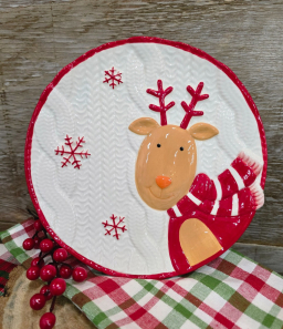 Reindeer Plate 8x8x1in