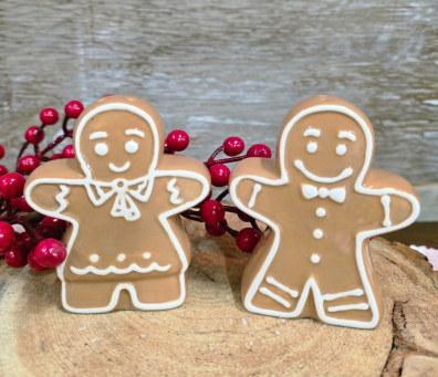 Gingerbread Salt & Pepper Shaker 5.5x1x3.5in