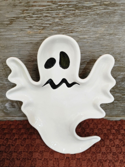 Spooky Ghost Plate 9.5x7.5x1in