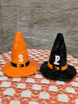 Witch Hat Salt & Pepper Shaker 5.5x3x3in