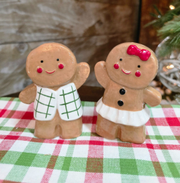 Gingerbread Couple Salt Pepper Shaker