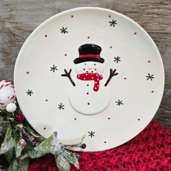 Frosty Serving Plate 8x8x1in