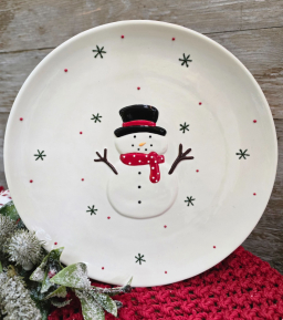 Frosty Dinner Plate 10x10x1in