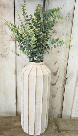 Large Modern Farmhouse Vase 7x7x18in