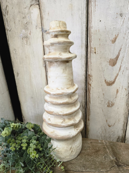 Large VIntage Bobbin Vase 6.5x6.5x19in