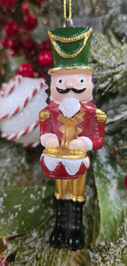 Drummer Boy Nutcracker Resin 1.5x1x3.5in