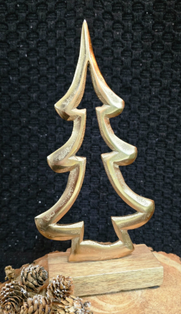 Smallallall Golden Metal Tree 4x8in