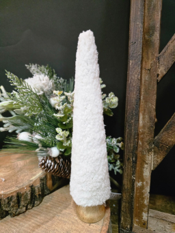 Large White Fur Tree 10x2.5x2.5in